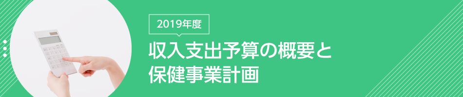 2019年度　収入支出予算の概要